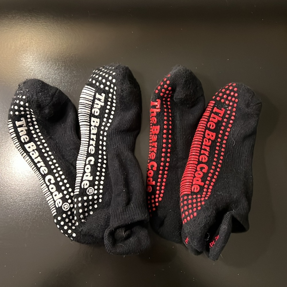 The Barre Code Grip Socks